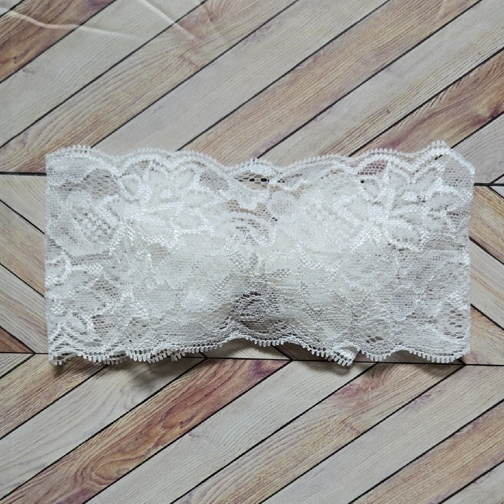 Lace Bowknot Navy Blue White Baby Girl Headbands Elastic Bow Headwrap Hairbands